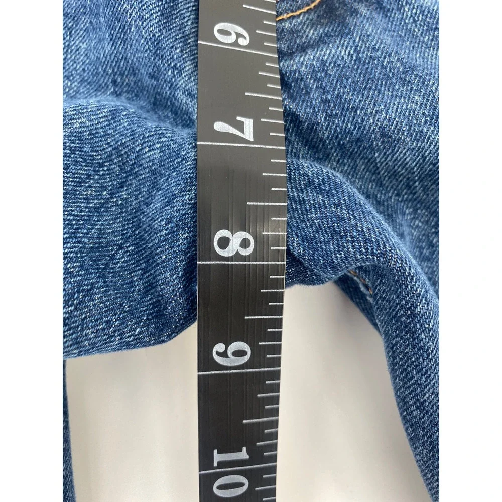Abercrombie & Fitch Jeans 30x30 Blue Button Fly Straight Leg Denim Excellent